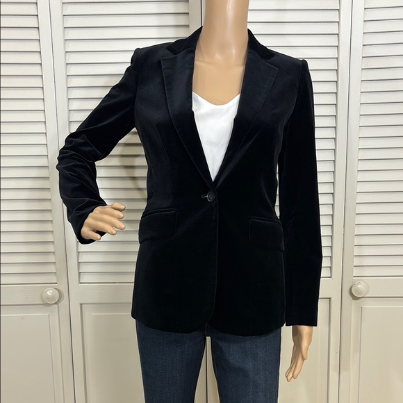 Frame $575 Black Velvet Blazer Business Lined Size XS - Picture 3 of 15